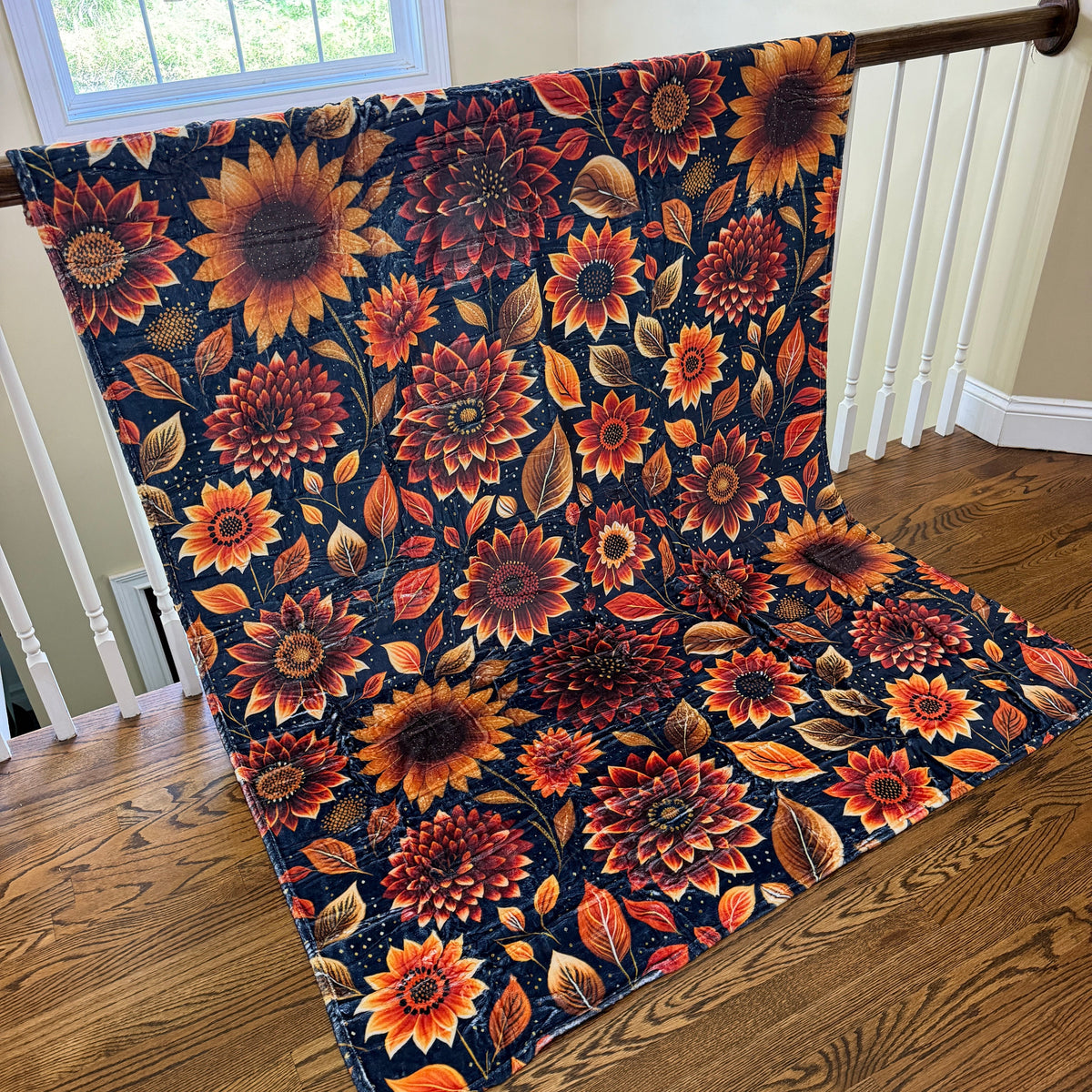 Blanket Halloween #26 - Moody Crimson Floral