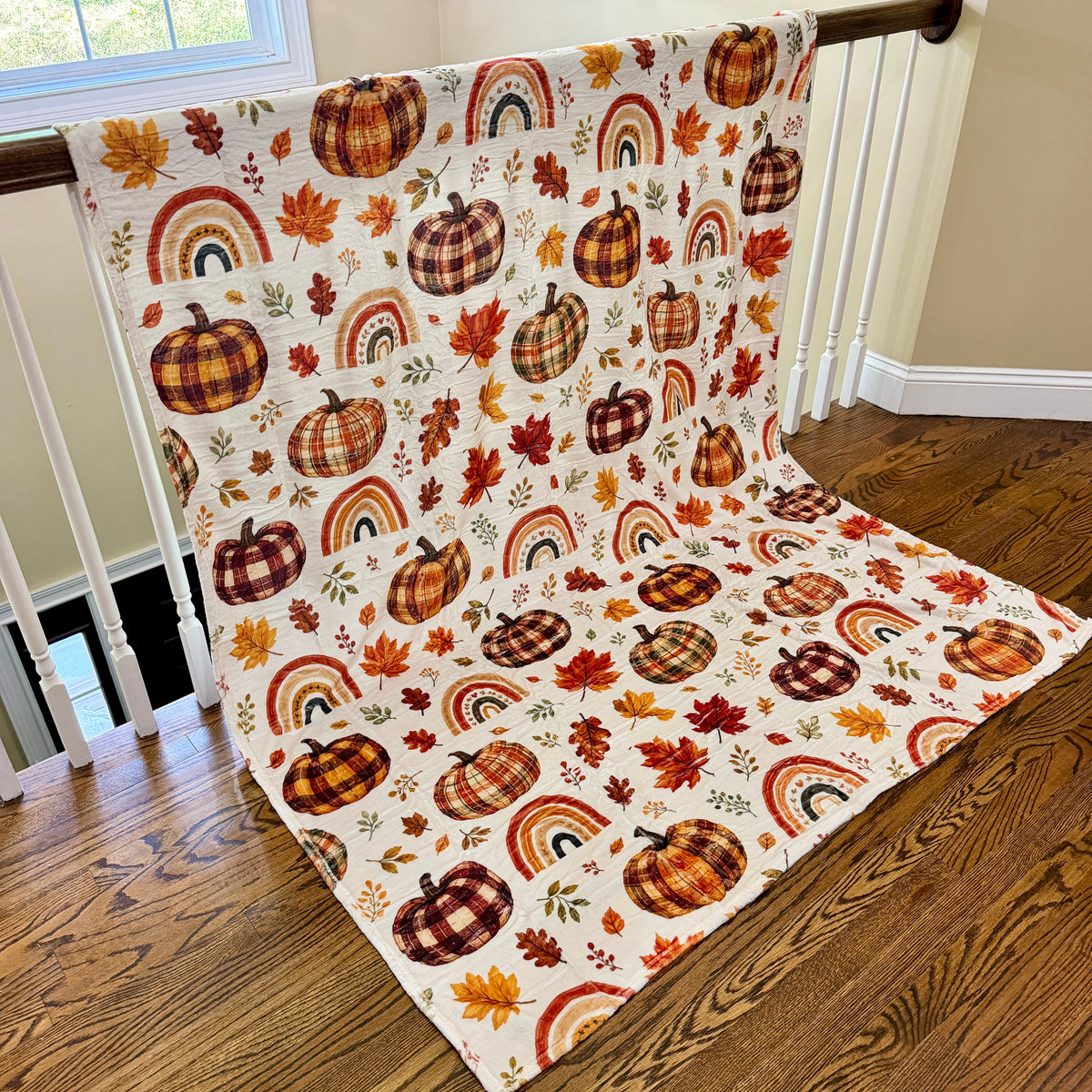 Blanket Halloween #2 - Plaid Pumpkins