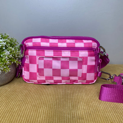 Remi - Nylon Crossbody Checkered - PREORDER