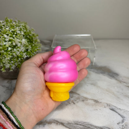 Squishy Toy - Ice Cream Cone, Pink