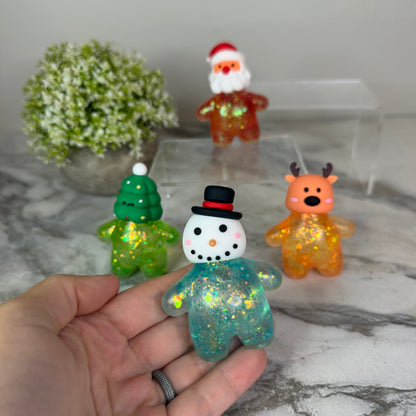 Squishy Toy - Christmas Glitter Characters