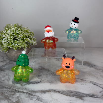 Squishy Toy - Christmas Glitter Characters