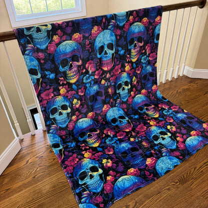 Blanket Halloween #25 - Rainbow Skull
