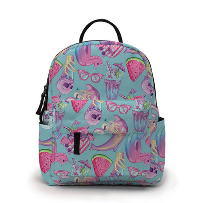 Mini Backpack - Halloween Fall - Skeleton Summer