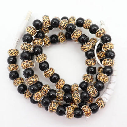 Charging Charger Cord - Beaded - Clear Design