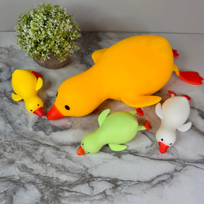 Squishy Toy - Laying Down Duck, Jumbo
