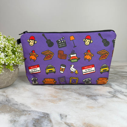 Pouch - Friends on Purple