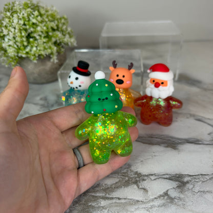 Squishy Toy - Christmas Glitter Characters