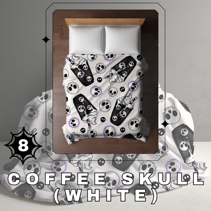 Blanket Halloween #8 - Coffee Skull White - PREORDER ends 7/25