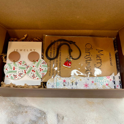 Christmas Gift Box with Crinkle Paper - Medium