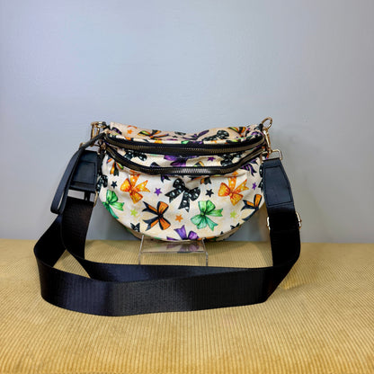 The Roni Nylon Crossbody - Halloween Fall Bows