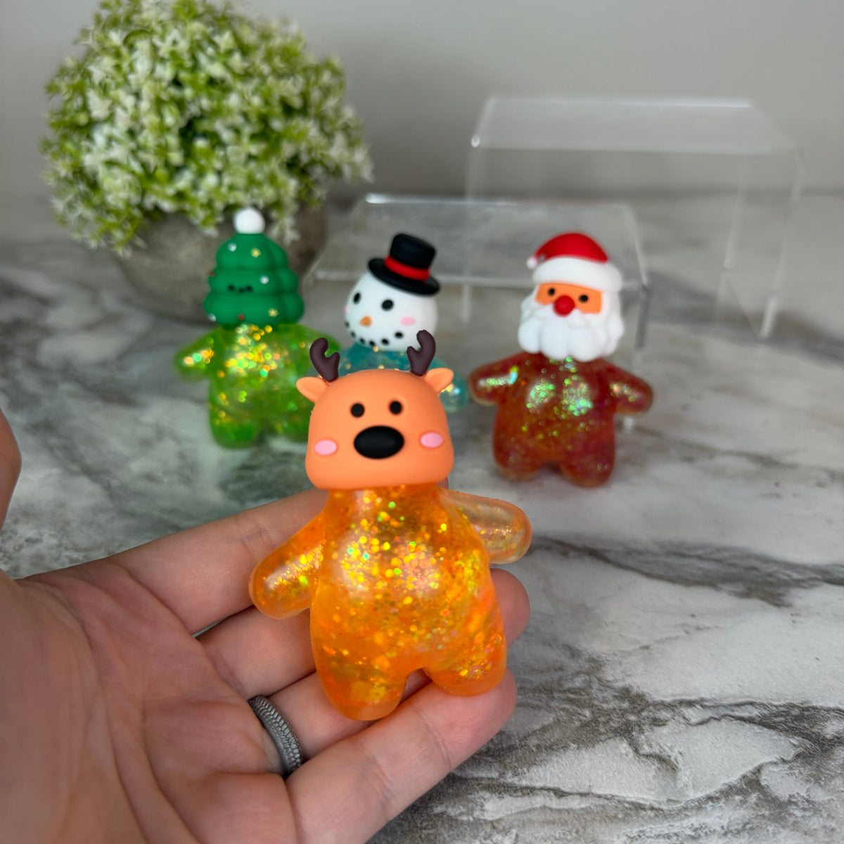 Squishy Toy - Christmas Glitter Characters