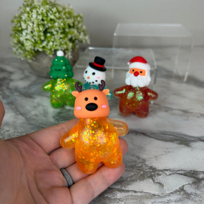 Squishy Toy - Christmas Glitter Characters