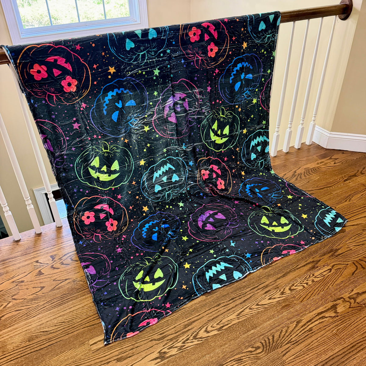 Blanket Halloween #36 - Rainbow Pumpkin