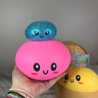 Squishy Toy - XL Jumbo Dumpling, Quick Squeeze Solid