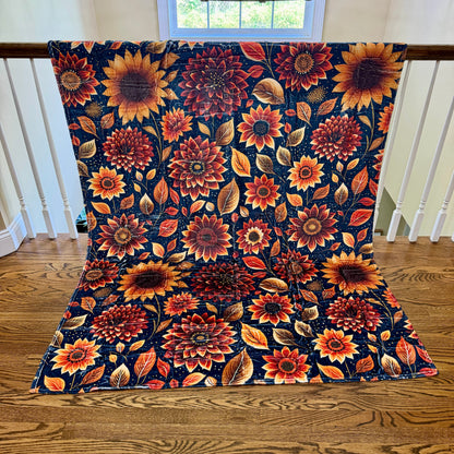 Blanket Halloween #26 - Moody Crimson Floral