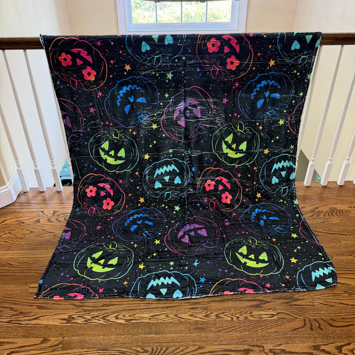 Blanket Halloween #36 - Rainbow Pumpkin
