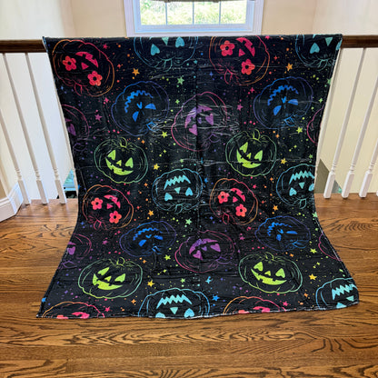 Blanket Halloween #36 - Rainbow Pumpkin