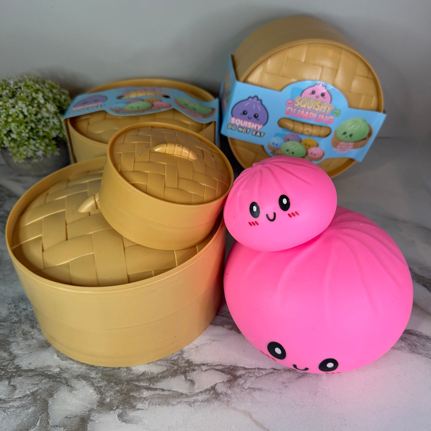 Squishy Toy - XL Jumbo Dumpling, Quick Squeeze Solid