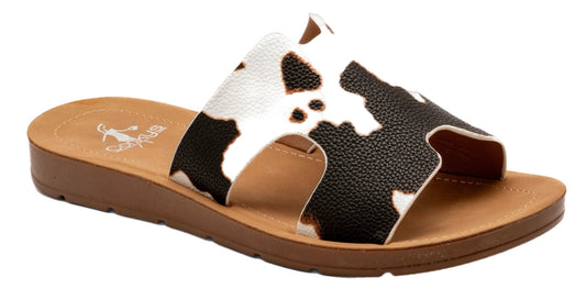Bogalusa Cow Print Sandal